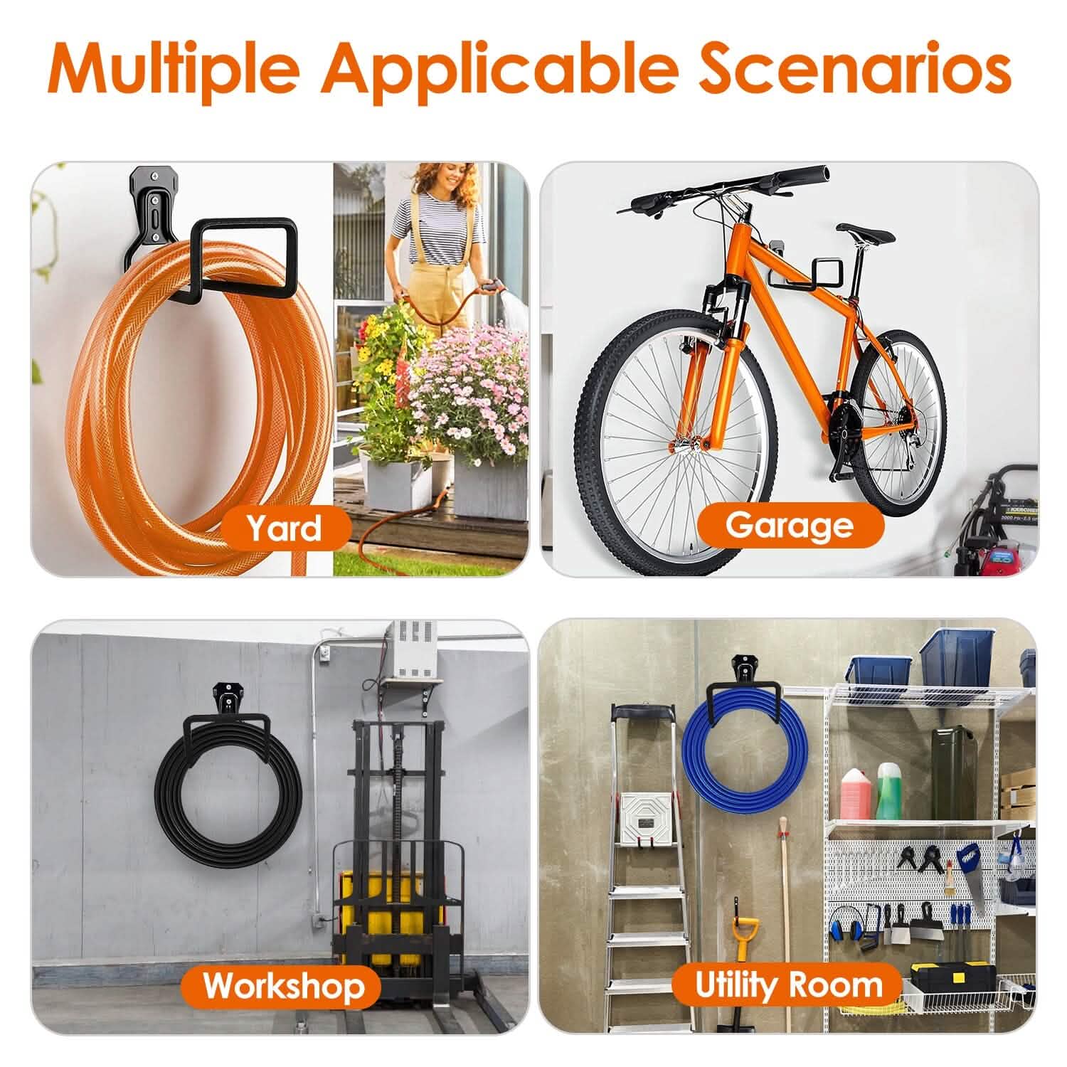 Heavy Duty Iron Hose Holder Wall Mounted DailySale