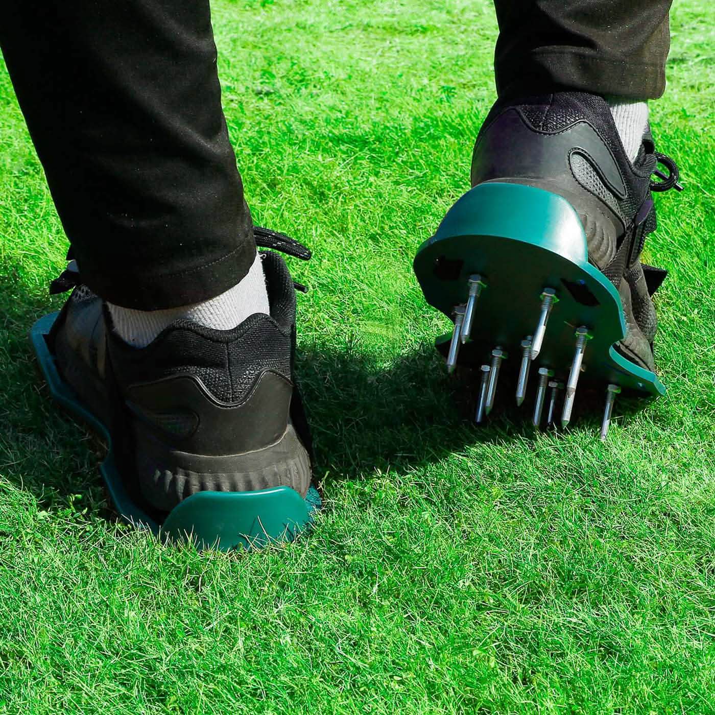 Heavy Duty Lawn Aerator Shoes with Adjustable Straps DailySale