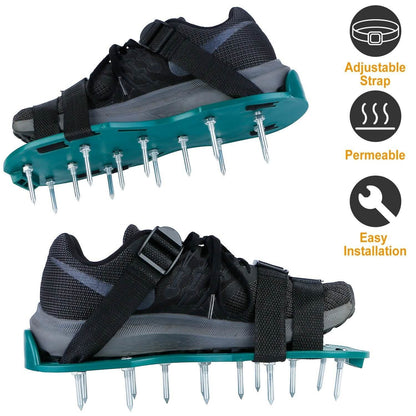 Heavy Duty Lawn Aerator Shoes with Adjustable Straps DailySale