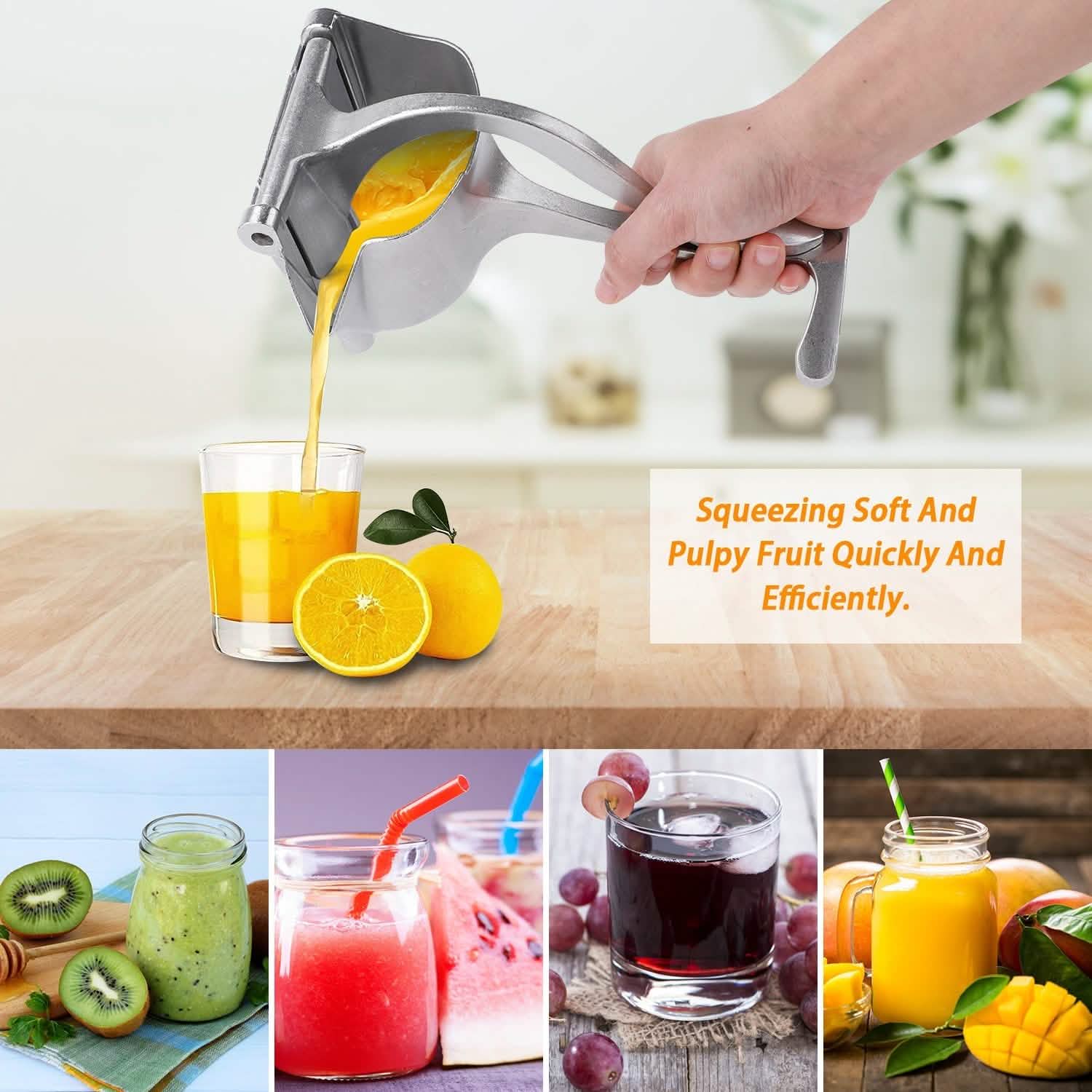 Heavy Duty Manual Fruit Juice Extractor DailySale