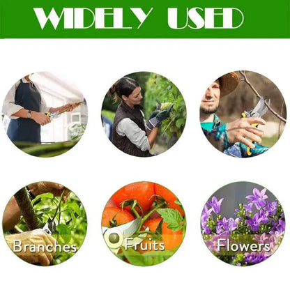 Heavy Duty Pruning Shears with Rust Proof Stainless Steel Blades Handheld Gardening Tools DailySale