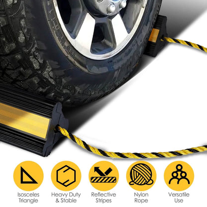 Heavy Duty Rubber Wheel Chocks DailySale