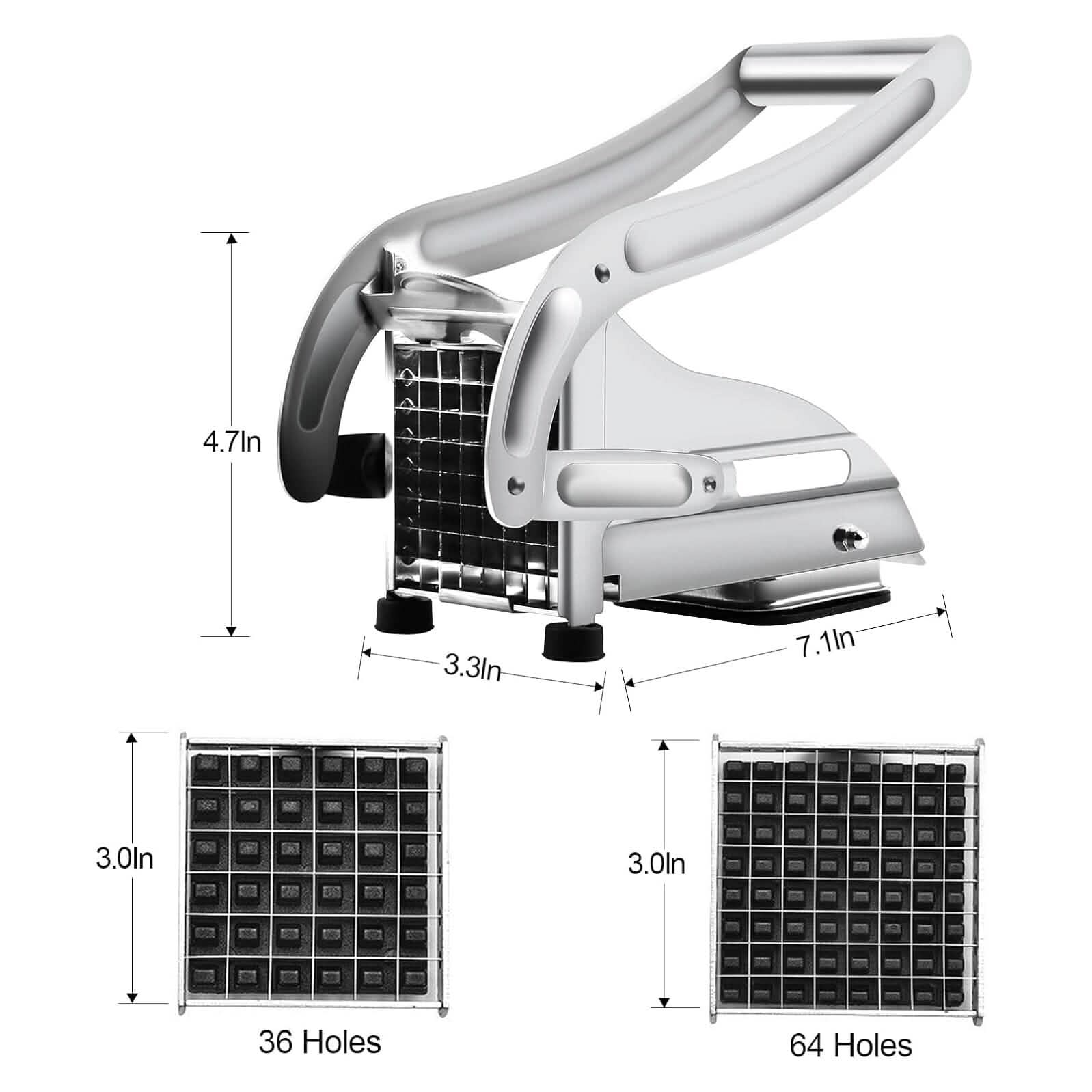 Heavy Duty Stainless Steel Potato Cutter DailySale