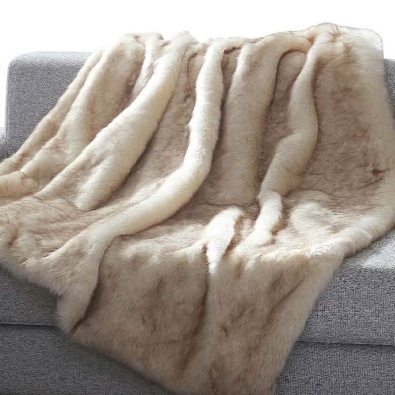 Heavy Faux Fur Throw Blanket – Assorted Styles DailySale