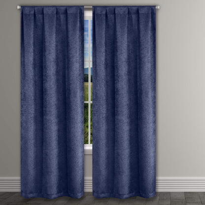 Heavy Suede Embossed Textured Blackout Thermal Window Curtain Pair Panel DailySale