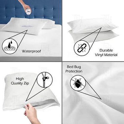 Heavyweight Zippered Waterproof and Bed-Bug Proof Vinyl Mattress Cover Protector DailySale