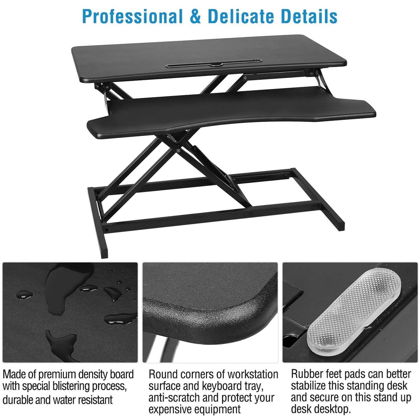 Height Adjustable Standing Desk Converter Workstation DailySale