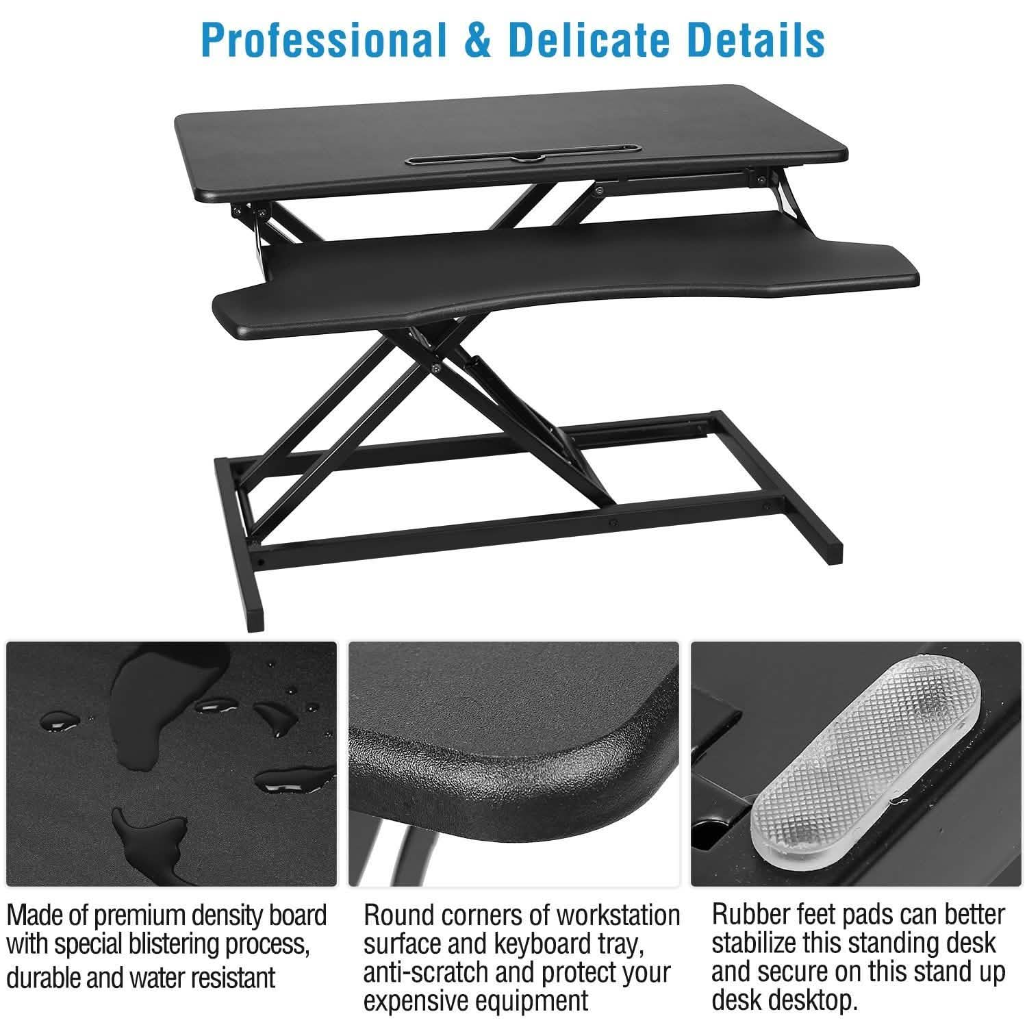 Height Adjustable Standing Desk Converter Workstation DailySale