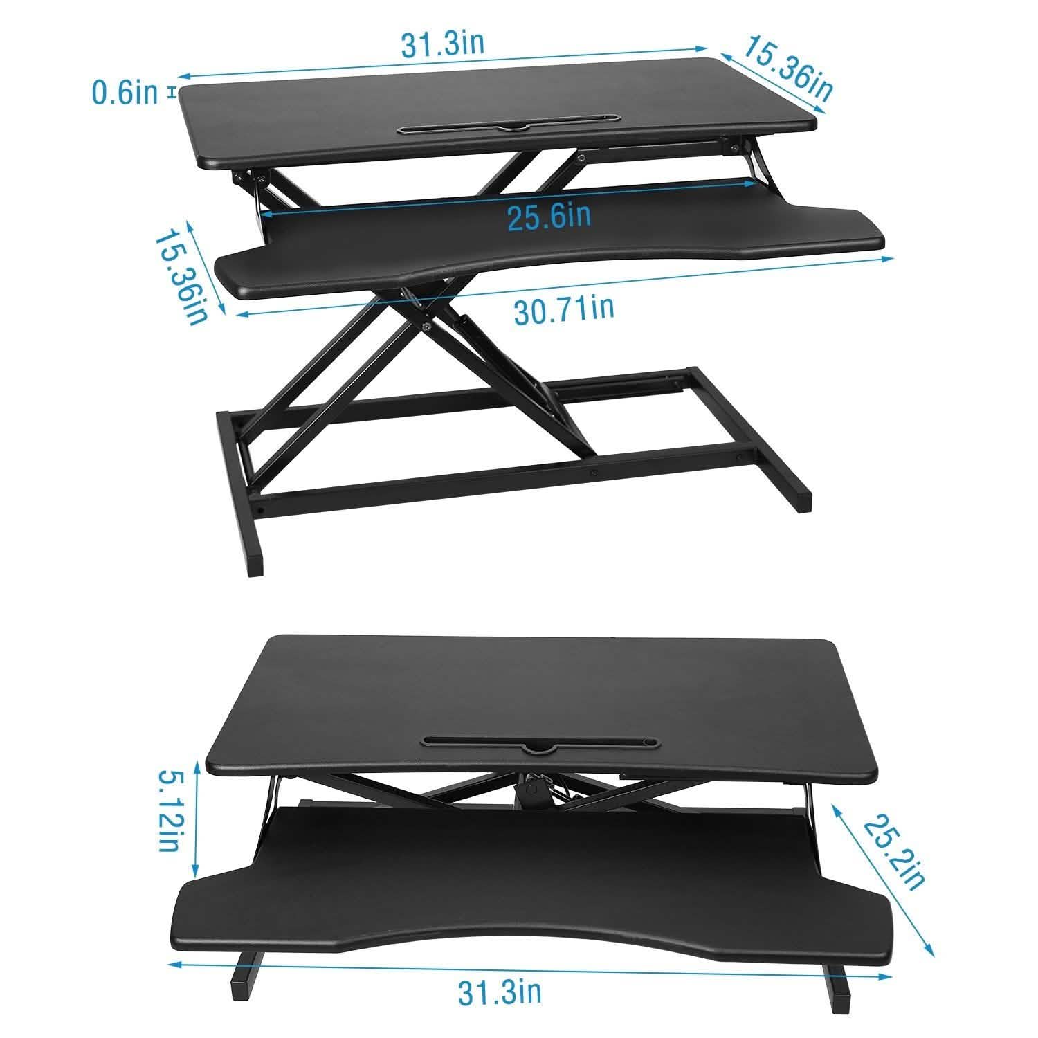 Height Adjustable Standing Desk Converter Workstation DailySale