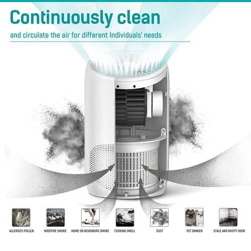 HEPA Air Purifier - Smoke Air Purifiers for Home with Fragrance Sponge DailySale