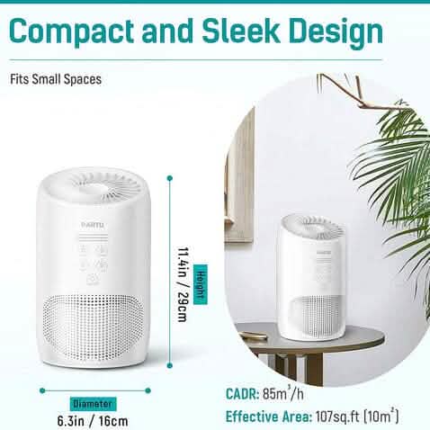 HEPA Air Purifier - Smoke Air Purifiers for Home with Fragrance Sponge DailySale