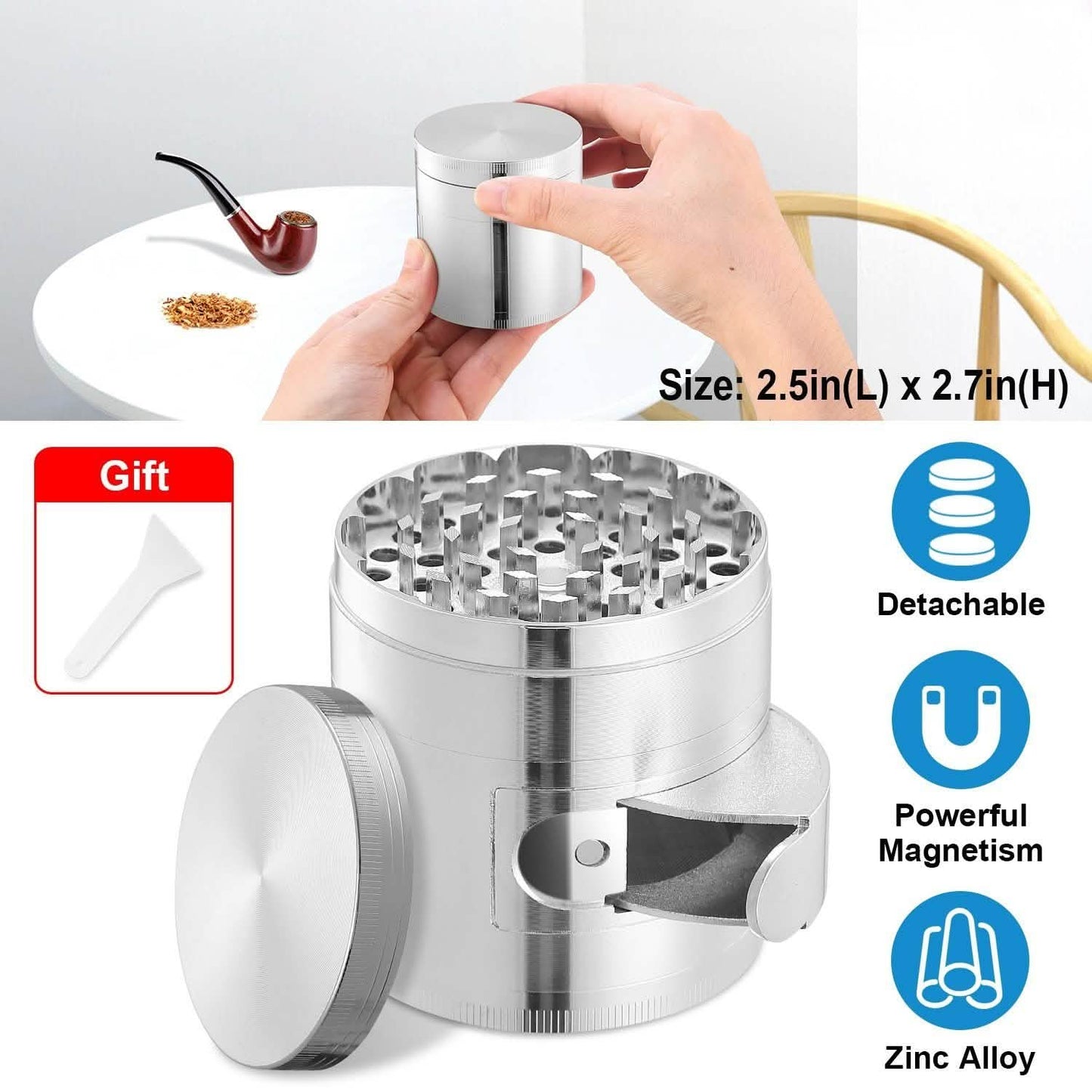 Herb Spice Tobacco Grinder DailySale