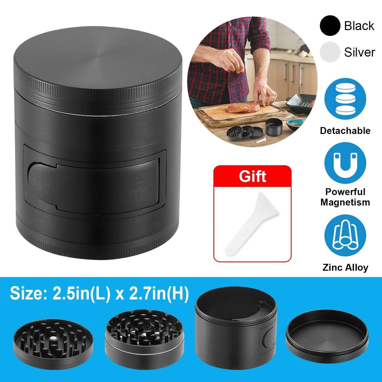 Herb Spice Tobacco Grinder DailySale