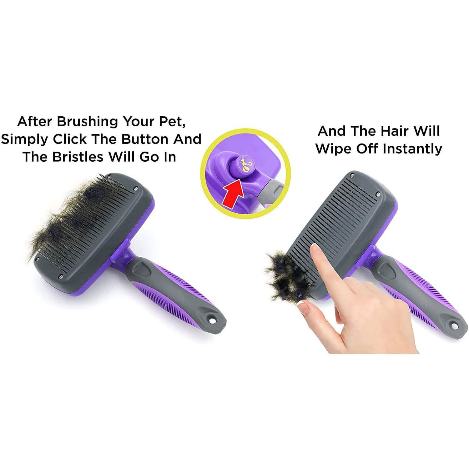 Hertzko Self Cleaning Slicker Brush DailySale
