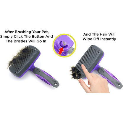 Hertzko Self Cleaning Slicker Brush DailySale