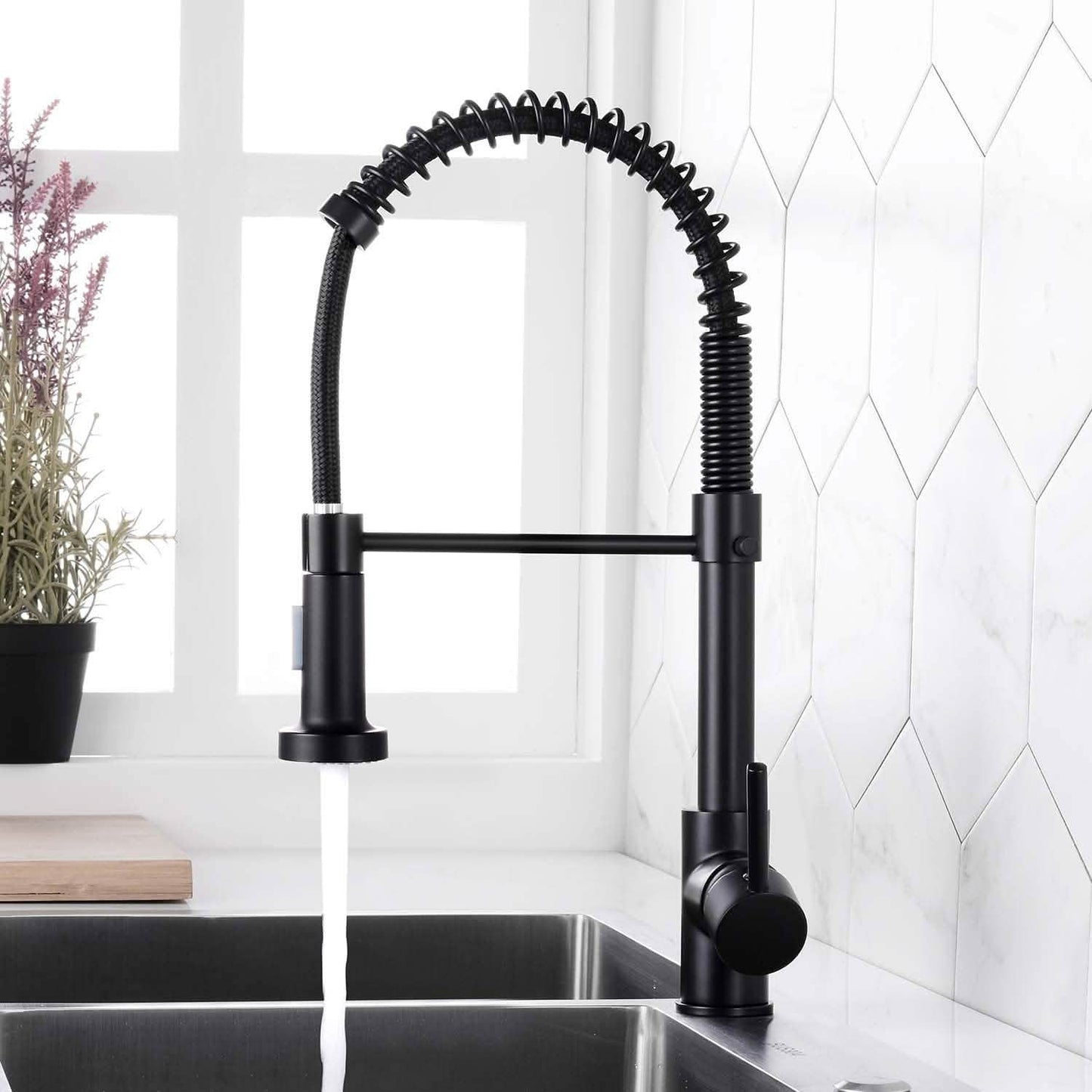 High Arc Spring Kitchen Sink Faucet DailySale
