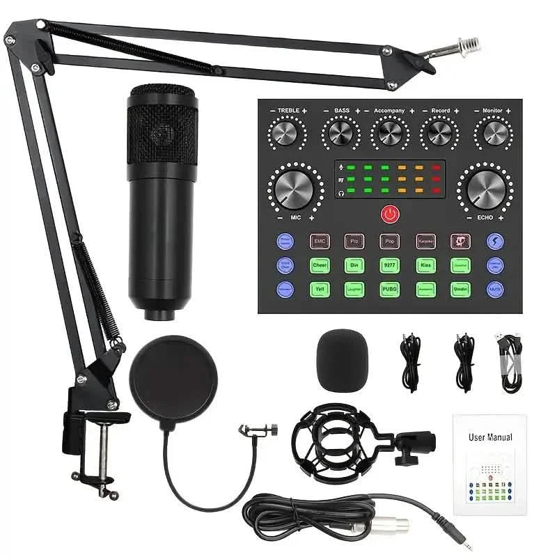 High-end Professional Podcast Equipment Kit and BM800 Condenser Microphone DailySale