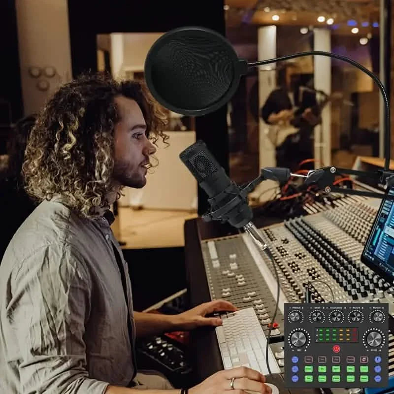 High-end Professional Podcast Equipment Kit and BM800 Condenser Microphone DailySale