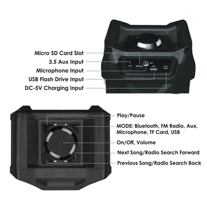 High Fidelity Wireless Tailgate LED Speaker DailySale