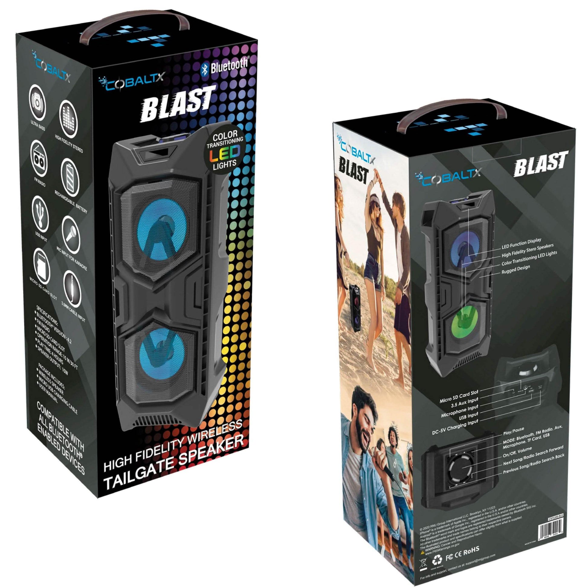 High Fidelity Wireless Tailgate LED Speaker DailySale