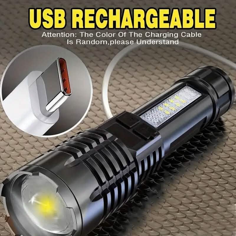 High Lumens Rechargeable LED Flashlights with Built In Battery DailySale