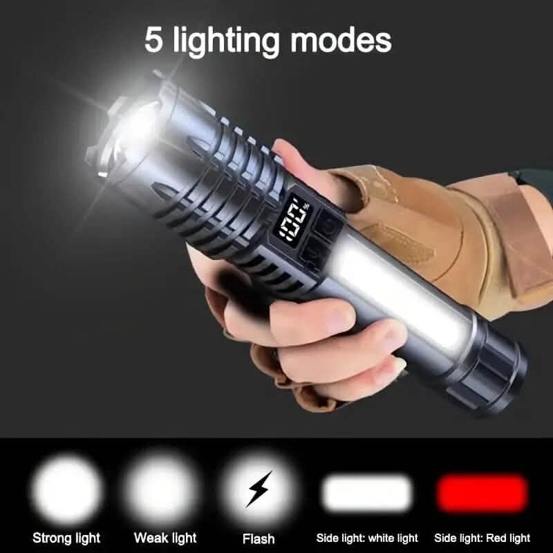 High Lumens Rechargeable LED Flashlights with Built In Battery DailySale