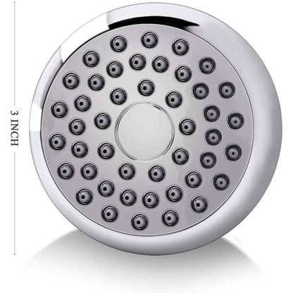 High Pressure Shower Head 3" Anti-clog Anti-leak Fixed with Adjustable Swivel Brass Ball Joint DailySale