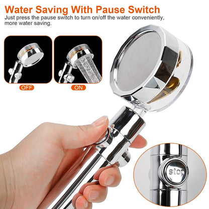 High Pressure Shower Head 360¬∞ Rotating Water Saving Handheld Shower Head DailySale
