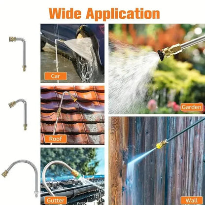 High Pressure Washer Extension Wand, 1/4" Quick Connect Power Washer Lance With 6 Nozzle Tips DailySale