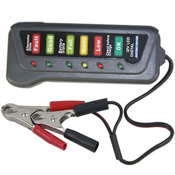 High Quality LED Digital Battery Alternator Tester for Car Motorcycle Trucks 12V DailySale