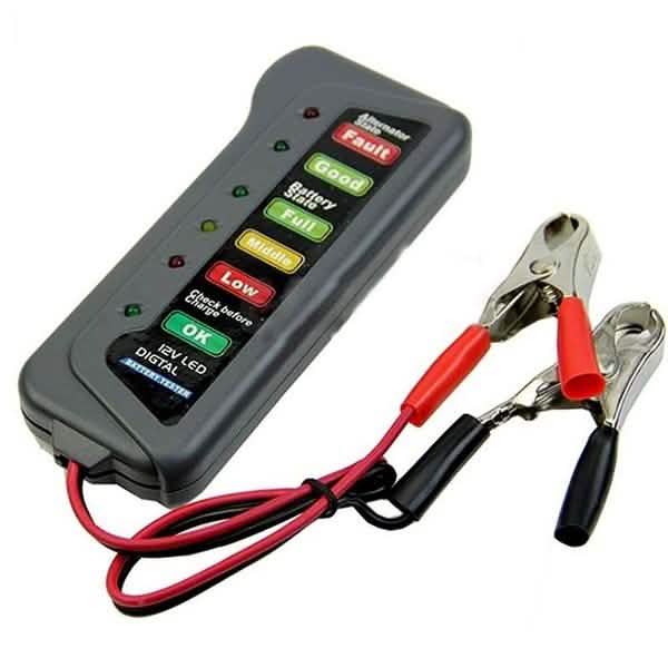 High Quality LED Digital Battery Alternator Tester for Car Motorcycle Trucks 12V DailySale
