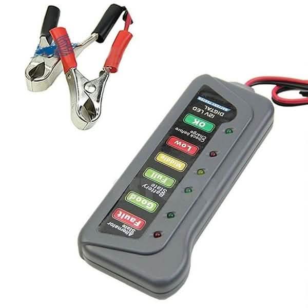 High Quality LED Digital Battery Alternator Tester for Car Motorcycle Trucks 12V DailySale