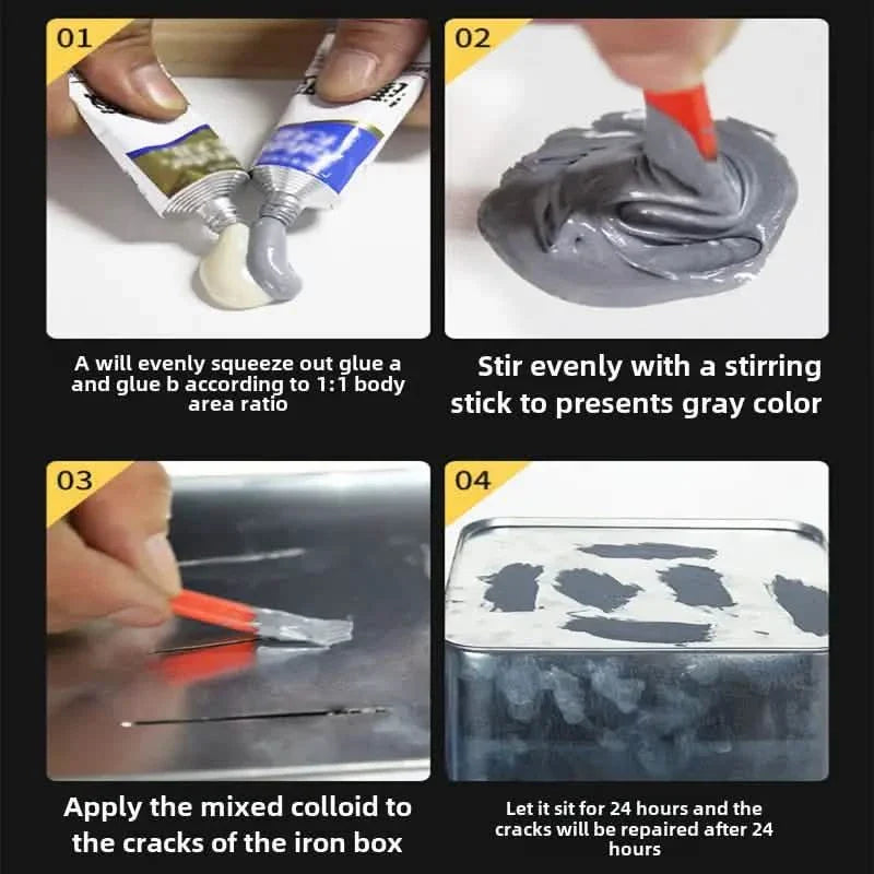 High-Strength Metal Repair Epoxy Adhesive 20g Water-Resistant Sealant for Plastic, Stone, Plaster & Metals DailySale