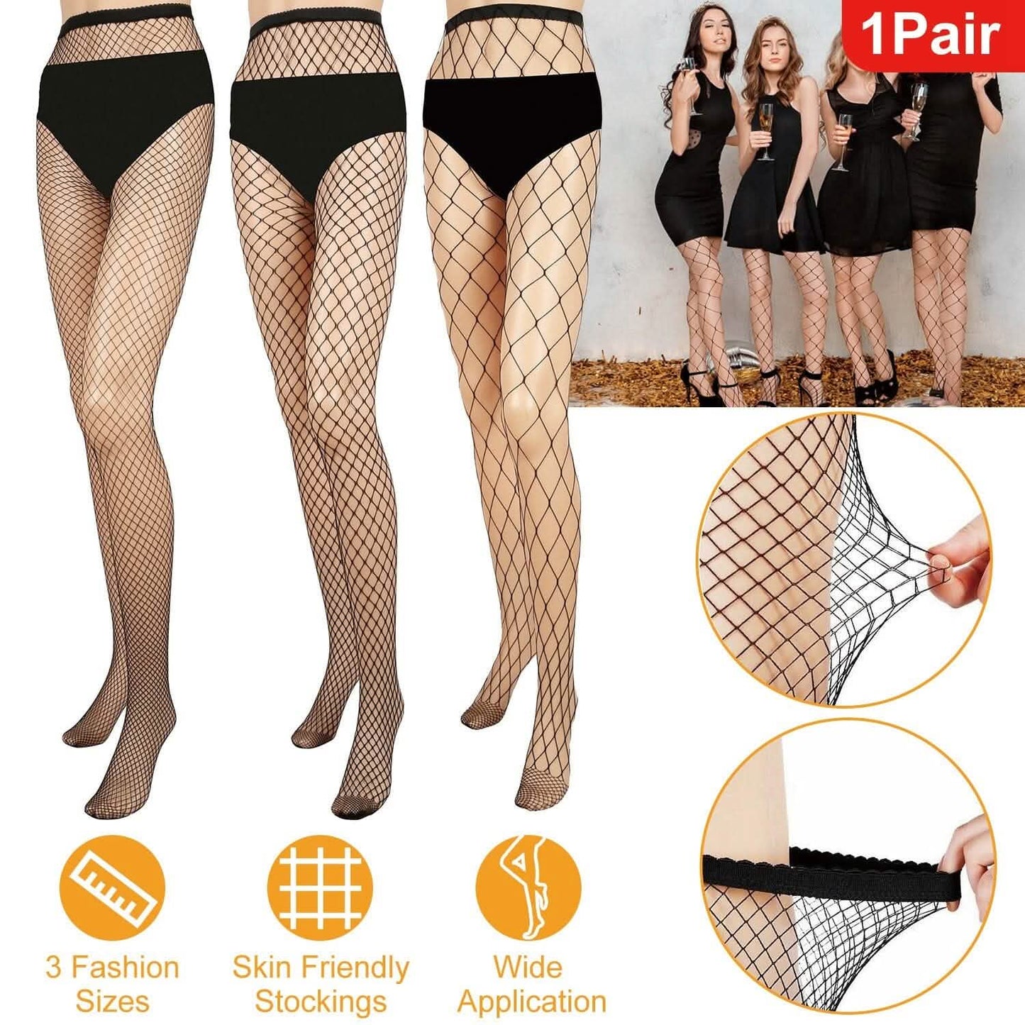 High Waist Pantyhose Stretchy Mesh Hollow Out Stockings DailySale
