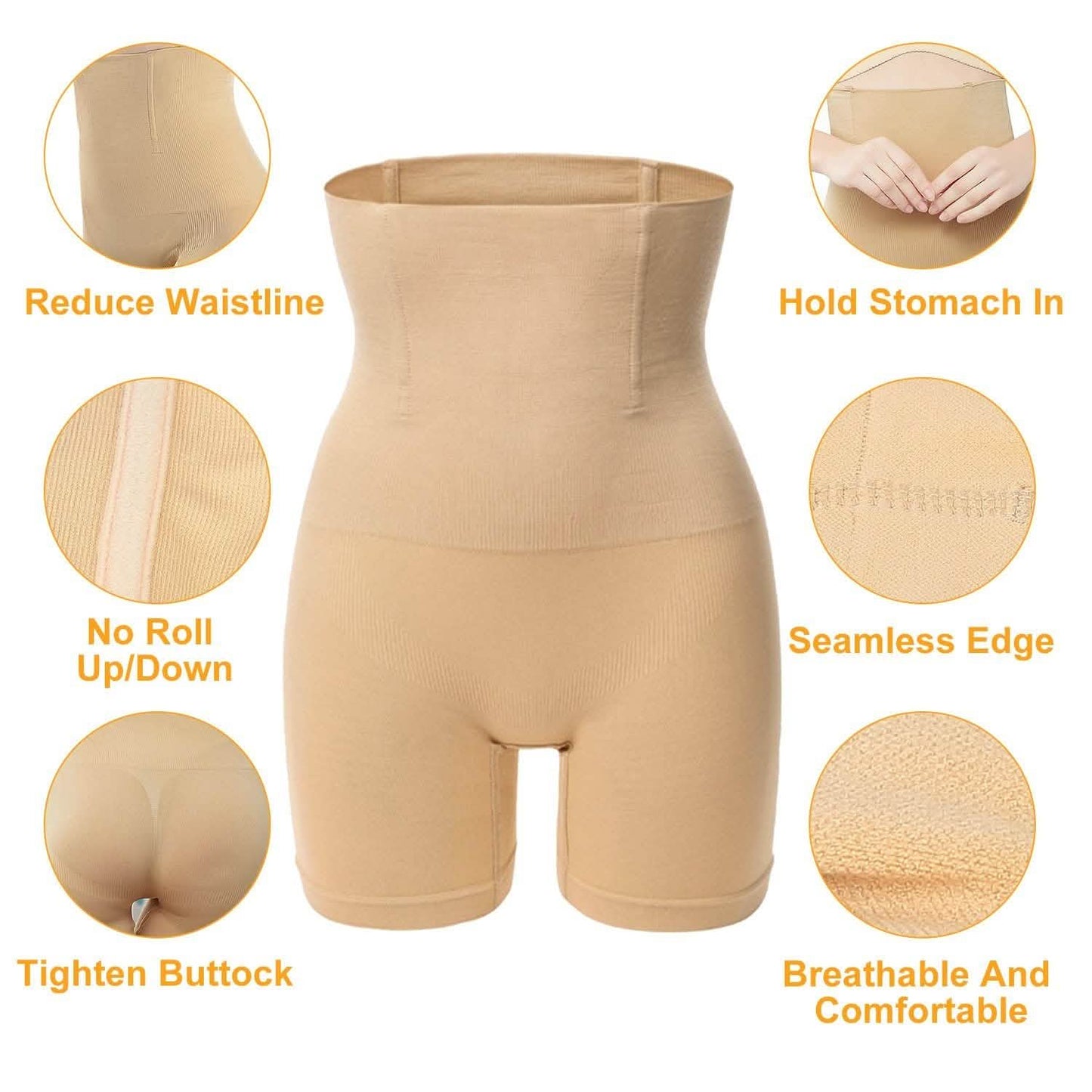 High Waist Shapewear Seamless Tummy Control Panties DailySale