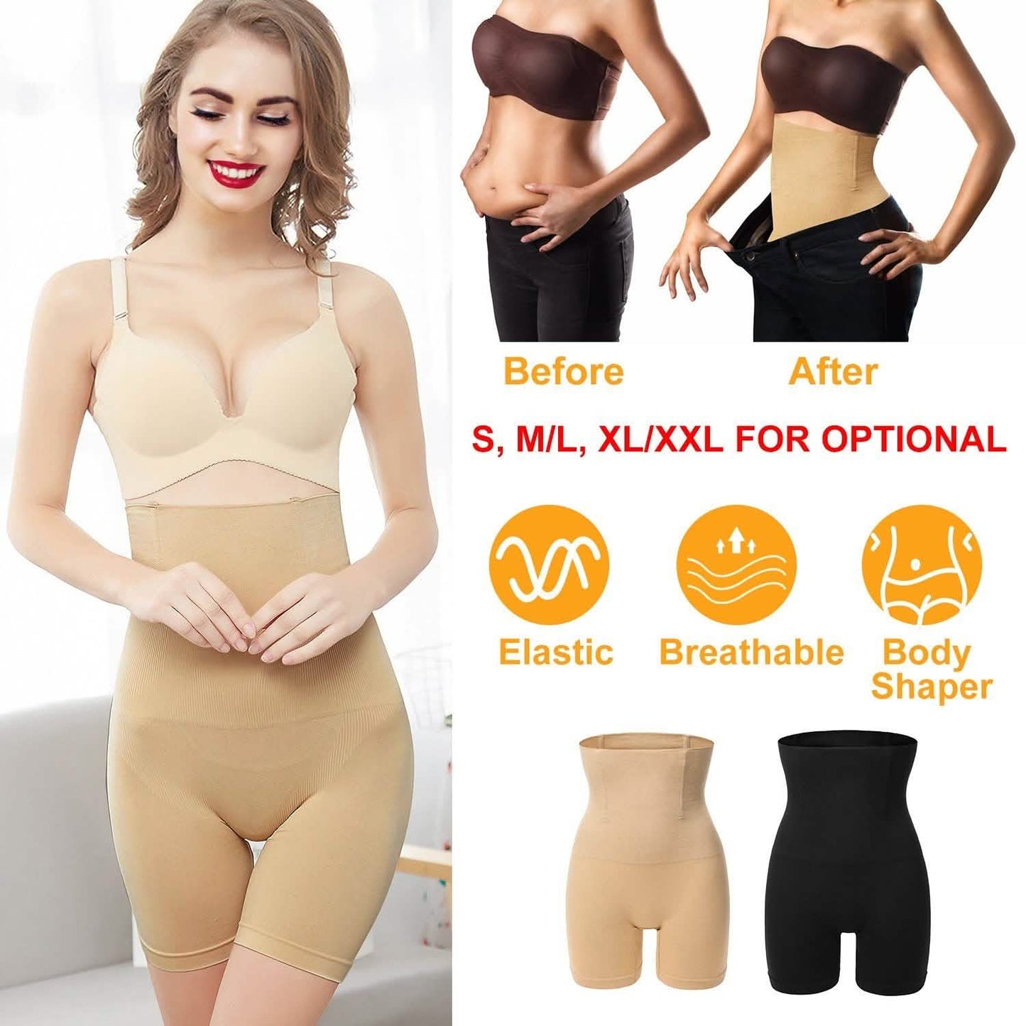 High Waist Shapewear Seamless Tummy Control Panties DailySale
