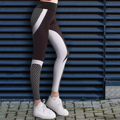 High-Waisted Honeycomb Design Ruched Workouts Fitness Yoga Gym Leggings Pants DailySale