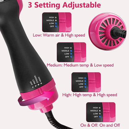 HIPPIH Hot Air Brush Styler and Dryer DailySale