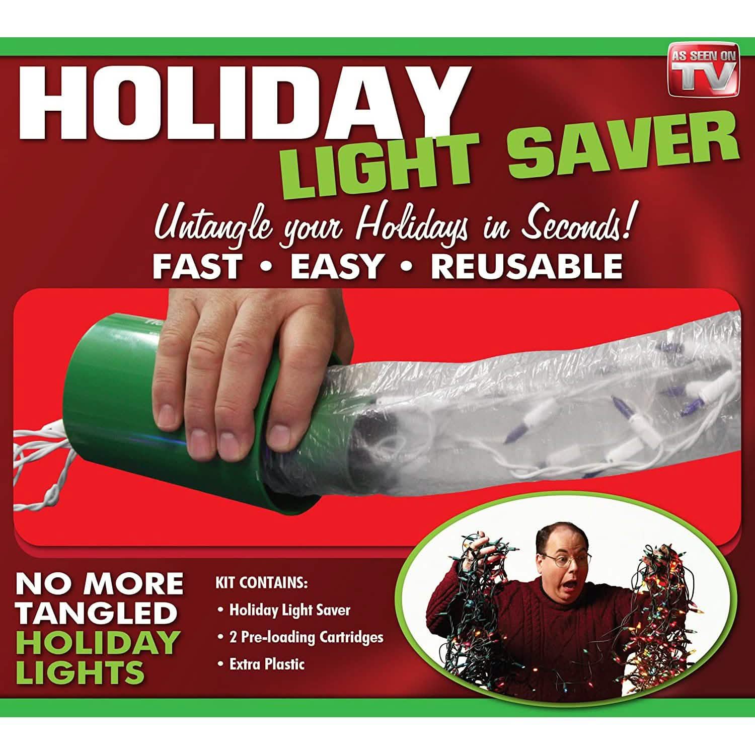 Holiday Light Saver - a Complete System to Keep Your Holiday Lights Protected and Tangle Free DailySale