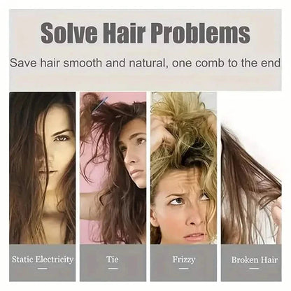 Hollow Out Hairdressing Comb Anti-Static Detangling Hair Brush Scalp Massage Hair Brush For All Hair Types DailySale