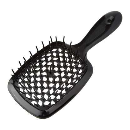 Hollow Out Hairdressing Comb Anti-Static Detangling Hair Brush Scalp Massage Hair Brush For All Hair Types DailySale