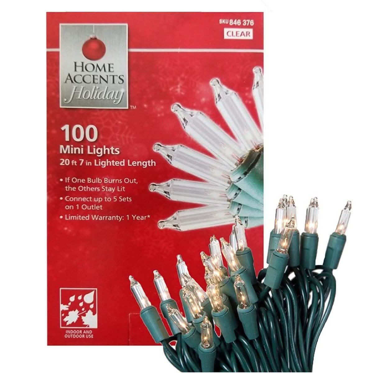 Home Accents Holiday 100 Mini Lights DailySale