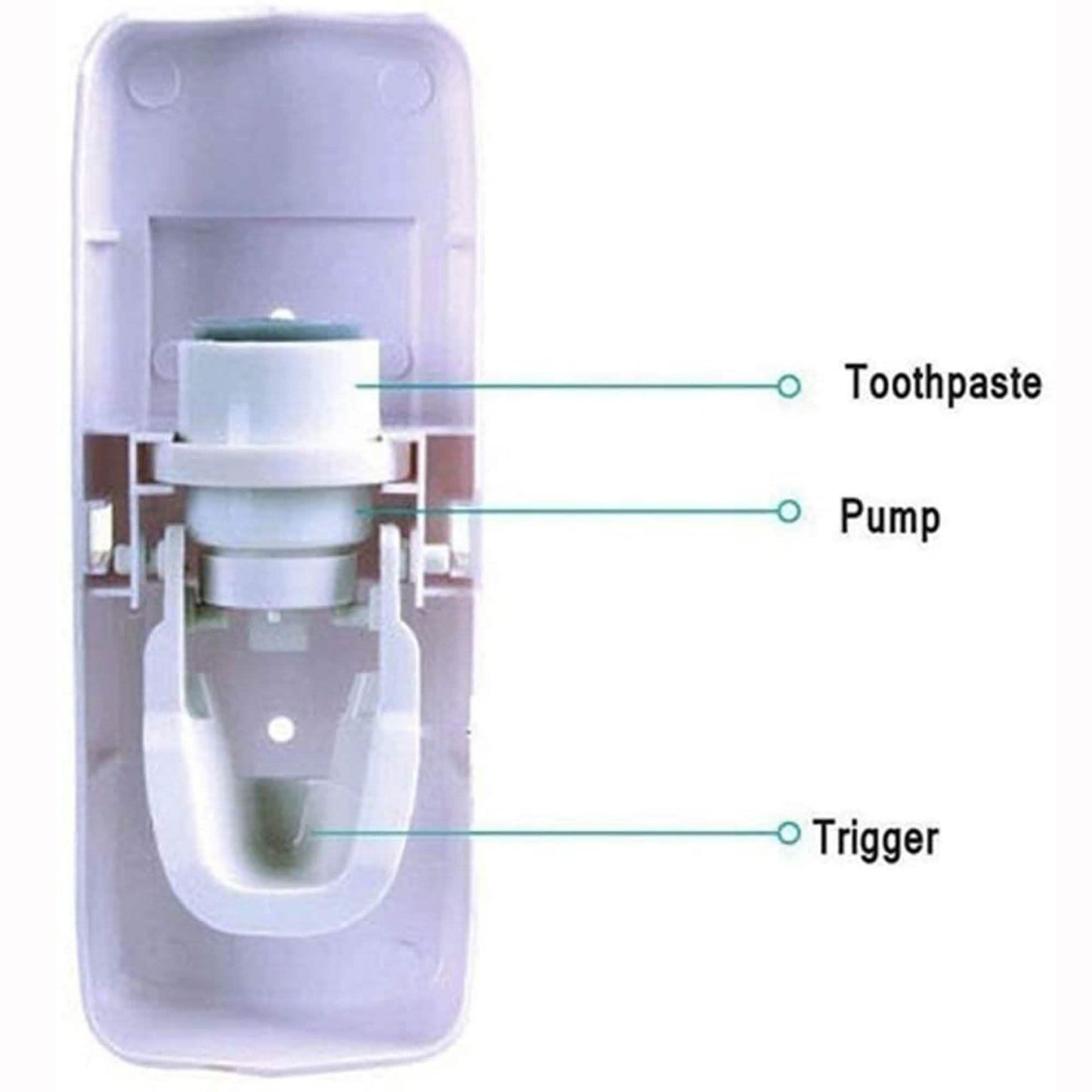 Home Automatic Toothpaste Dispenser + 5 Toothbrush Holder Set DailySale