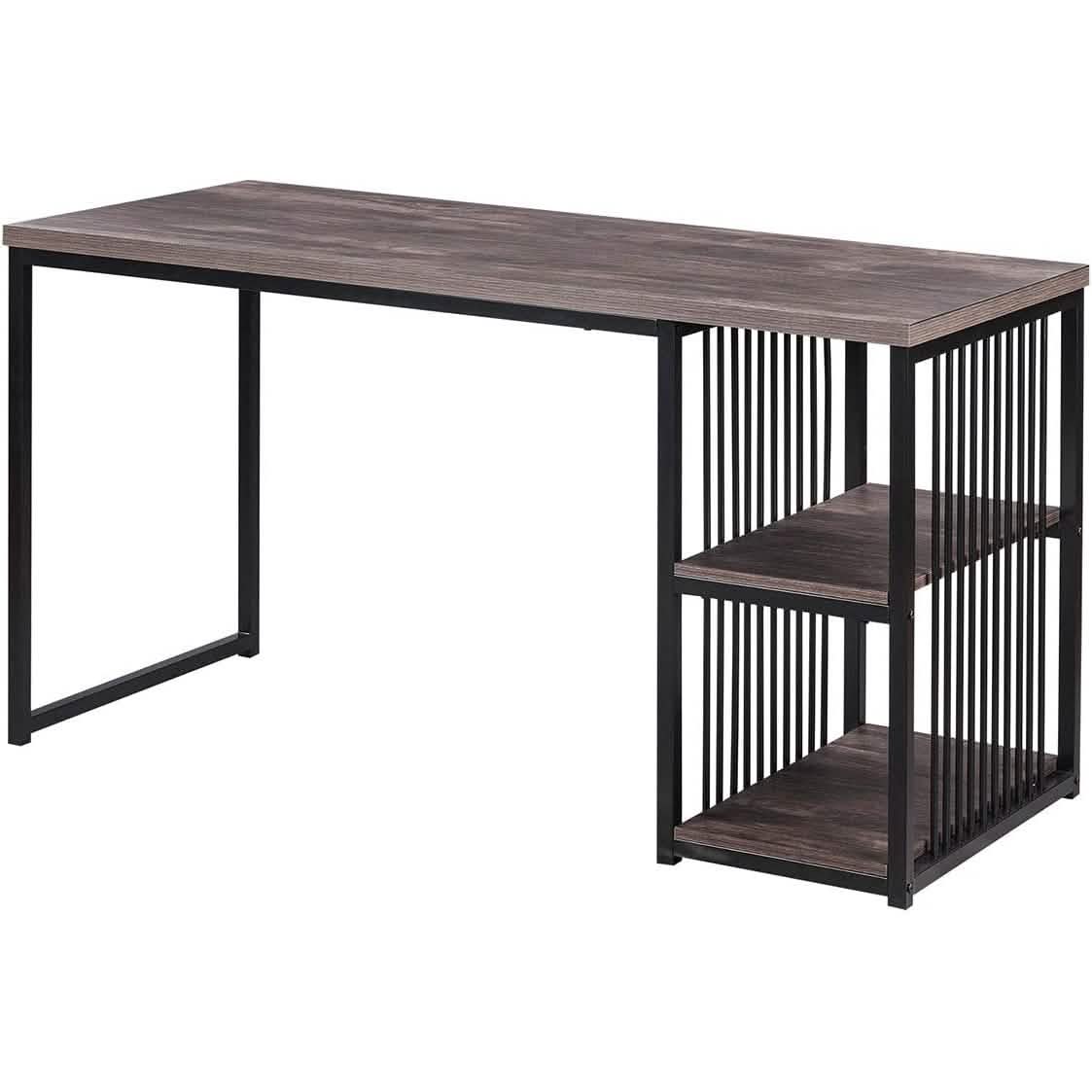 Home Office Computer Desk with 2 Open Storage Shelves DailySale