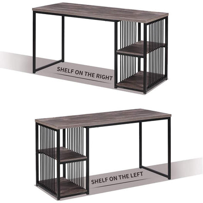 Home Office Computer Desk with 2 Open Storage Shelves DailySale