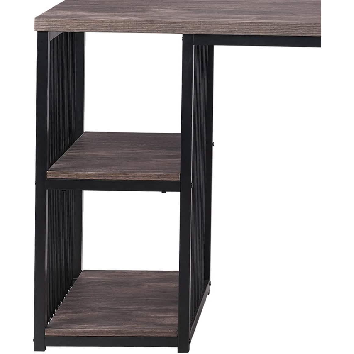 Home Office Computer Desk with 2 Open Storage Shelves DailySale