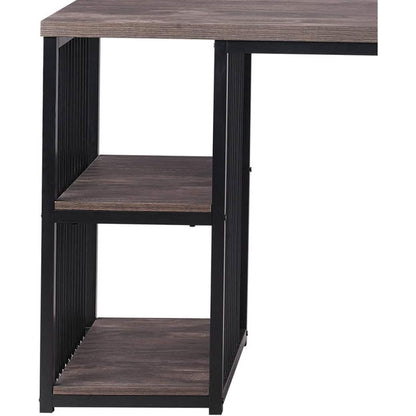 Home Office Computer Desk with 2 Open Storage Shelves DailySale