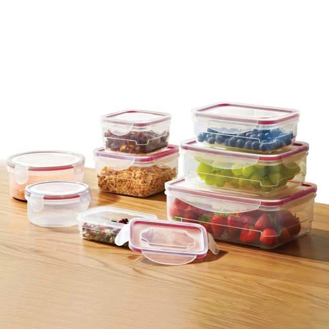 Home Plastic Food Storage Set with Locking Lid DailySale
