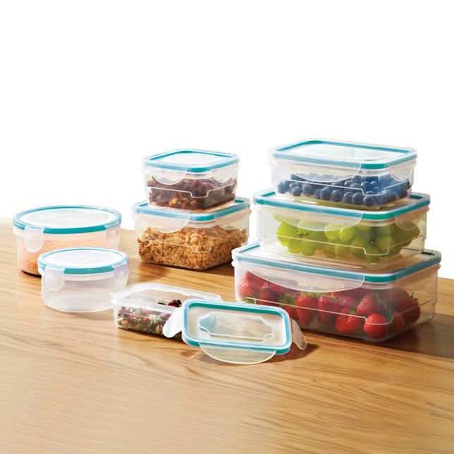 Home Plastic Food Storage Set with Locking Lid DailySale