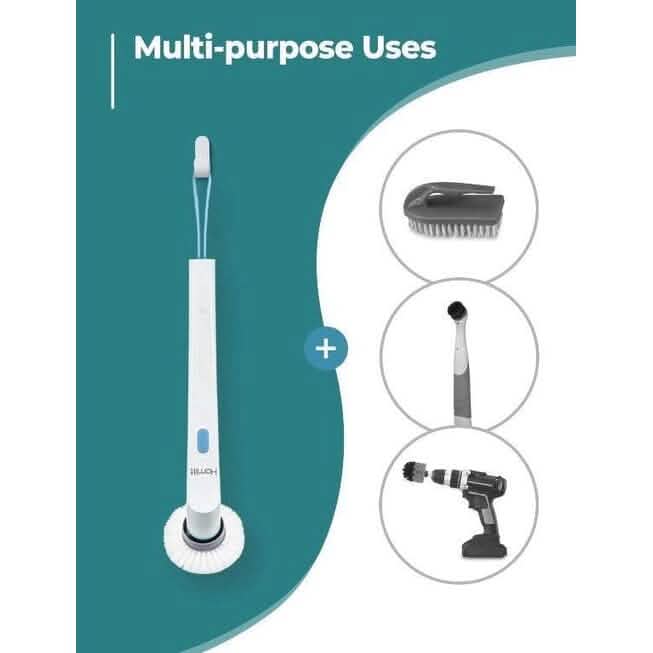 HOMITT Cordless Power Scrubber Electric with 3 Cleaning Brush Heads DailySale